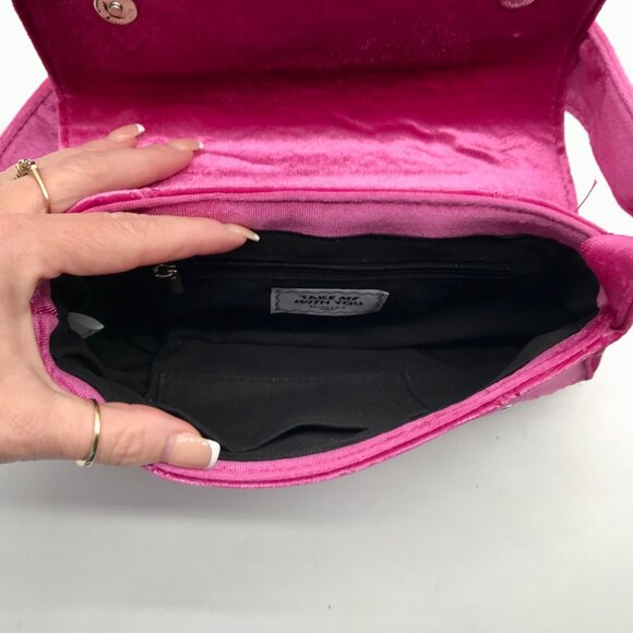 Sinnydip Pink Velvet London Bling Shoulder Bag - Picture 10 of 10